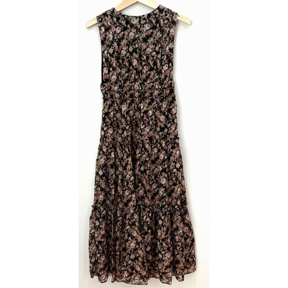 Cami NYC Hedy Ruffled Floral Silk Chiffon Midi Dress Size S Y2K Fairy Whimsigoth - Picture 11 of 16